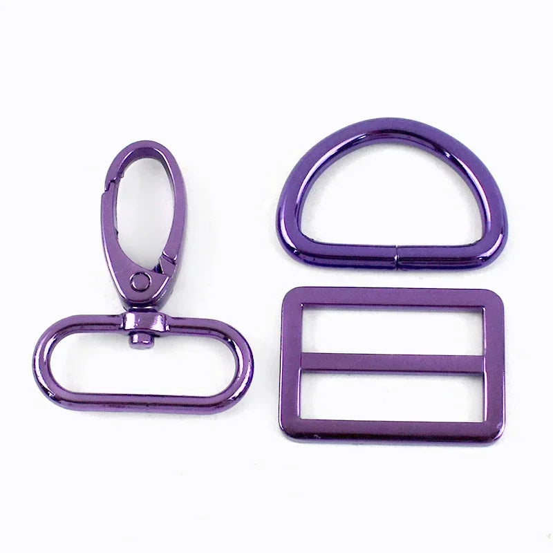 2/3Sets Meetee 20-38mm Metal Bag Strap Buckles D Ring Swivel Lobster Clasp Pet Collar Tri-glide Slider Hook DIY Bags Accessories