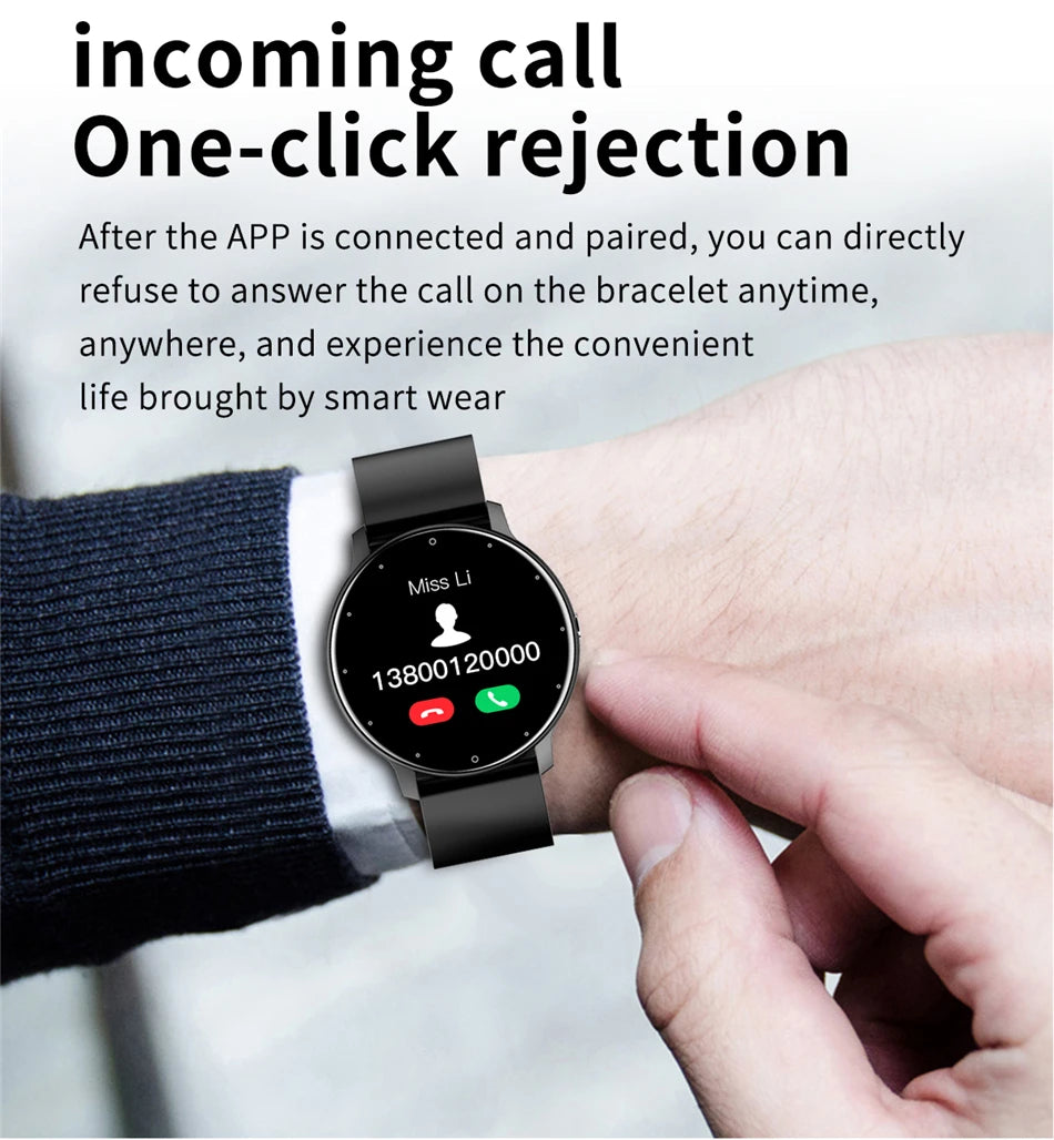 LIGE 2025 New Smart Watch Men Full Touch Screen Sport Fitness Watch IP67 Waterproof Bluetooth For Android ios smartwatch Men+box