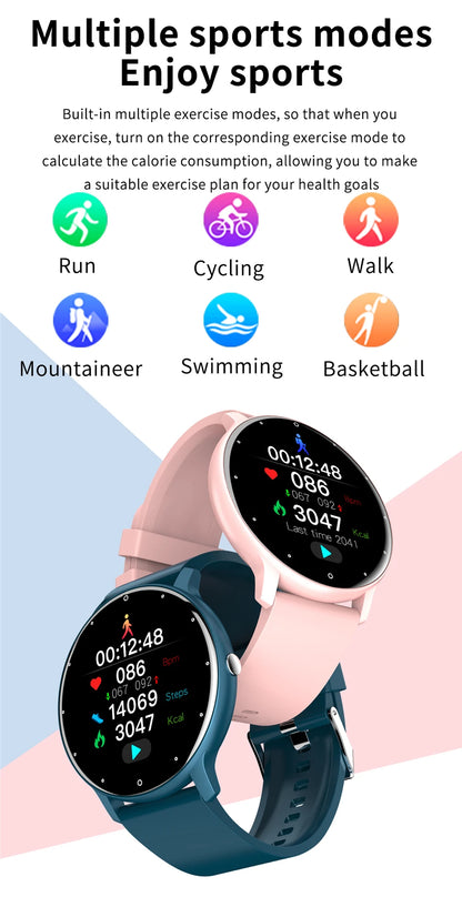 LIGE 2025 New Smart Watch Men Full Touch Screen Sport Fitness Watch IP67 Waterproof Bluetooth For Android ios smartwatch Men+box