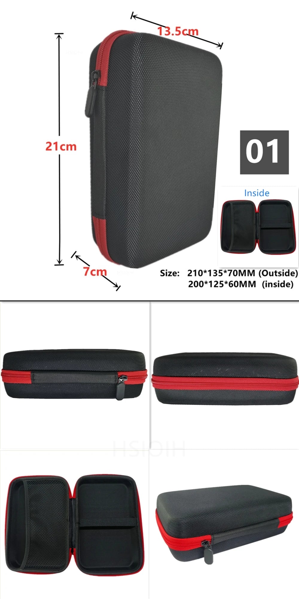 Digital Multimeter Bag Tool Bag Black For headphone Bag Shockproof Bag EVA Box Case Earphone Data Storage Bag Pocket Toolk