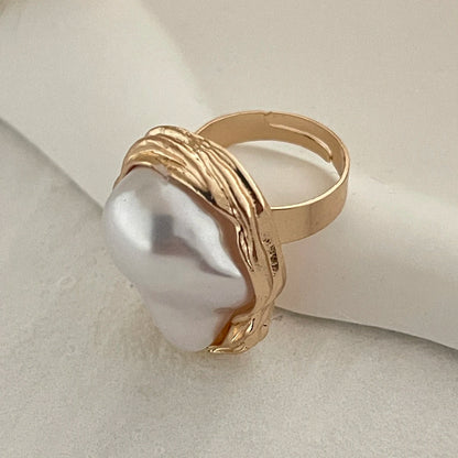 Ingemark 20 Styles Boho Unique Gold Color Petal Flower Rings for Women Punk Geometric Adjustable Rings Couple New Year Jewelry