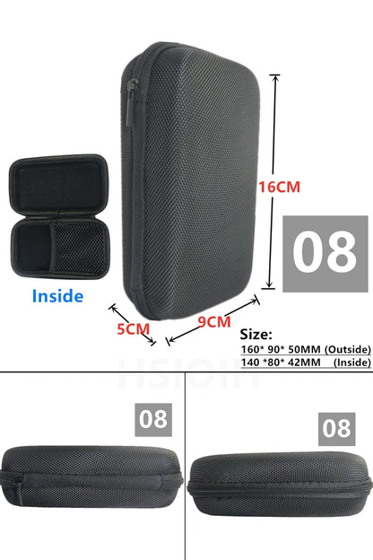 Digital Multimeter Bag Tool Bag Black For headphone Bag Shockproof Bag EVA Box Case Earphone Data Storage Bag Pocket Toolk