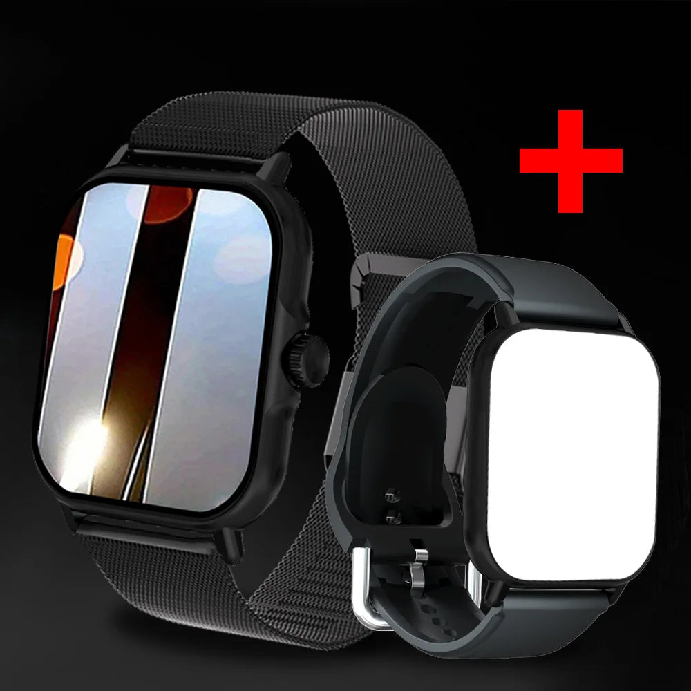 LAXASFIT 2026 New Smart Watch For Men Women Gift Full Touch Screen Sport Fitness Watches BT Call Digital Smartwatch Wristwatch