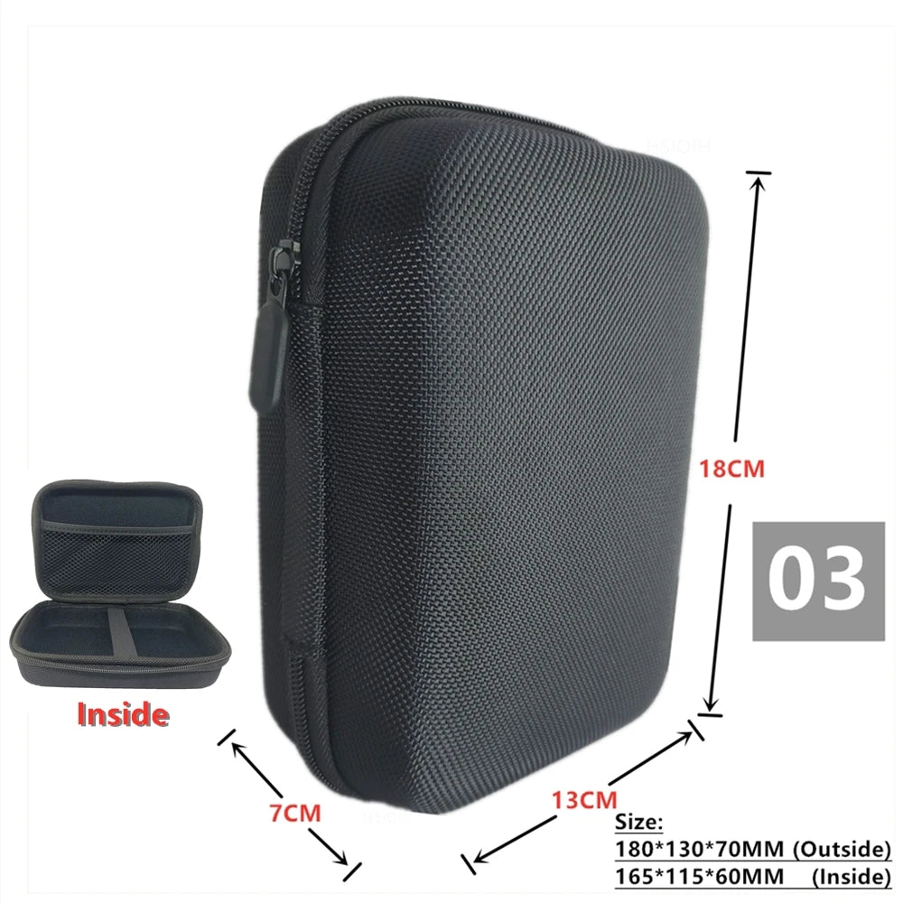 Digital Multimeter Bag Tool Bag Black For headphone Bag Shockproof Bag EVA Box Case Earphone Data Storage Bag Pocket Toolk