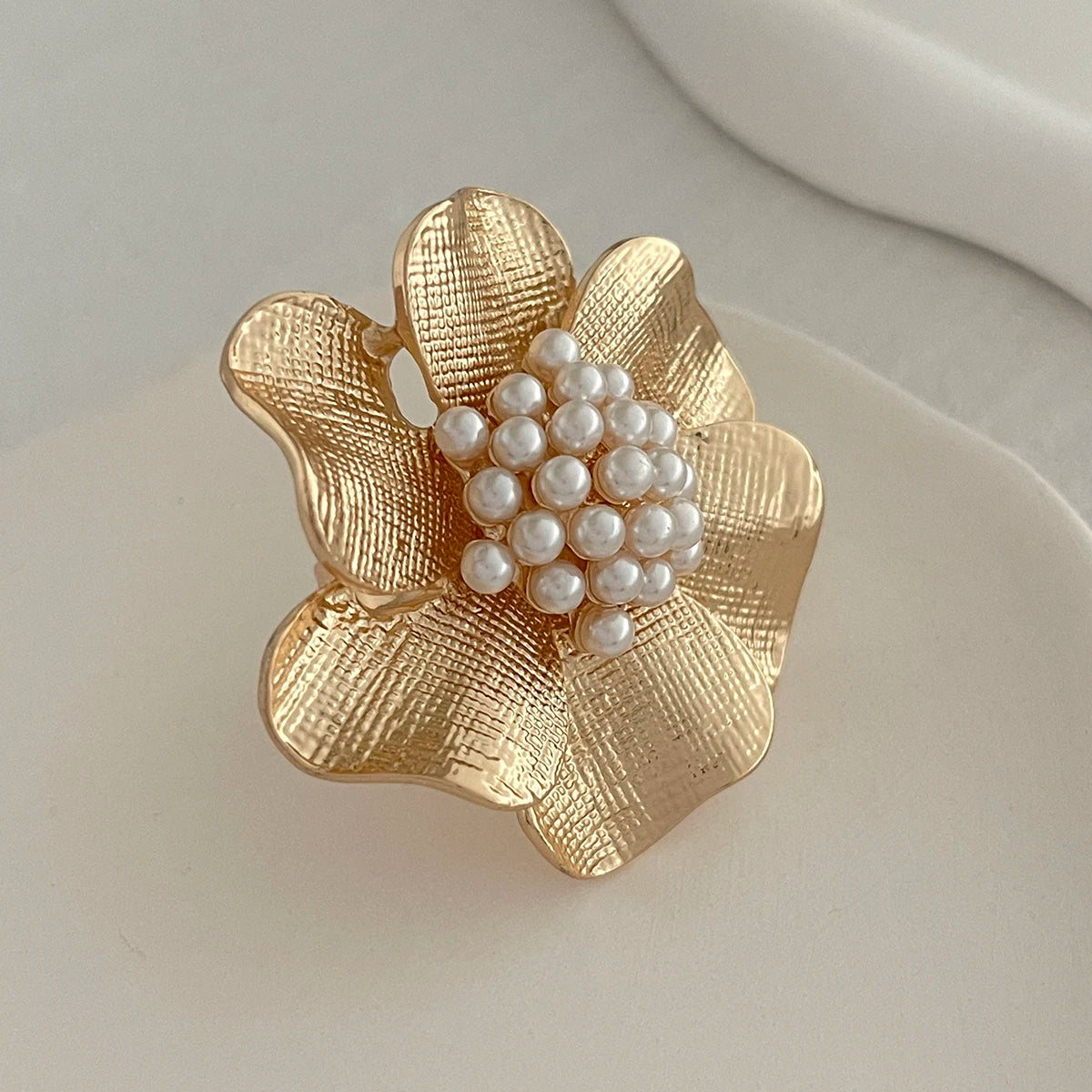 Ingemark 20 Styles Boho Unique Gold Color Petal Flower Rings for Women Punk Geometric Adjustable Rings Couple New Year Jewelry