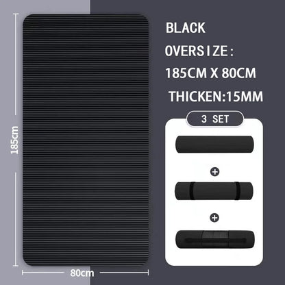 Thickened Anti Slip Yoga Mat Foam Mat Exercise Fitness Pilates Gymnastics Equipment Exercise Mat, Suitable for Yoga, Pilates