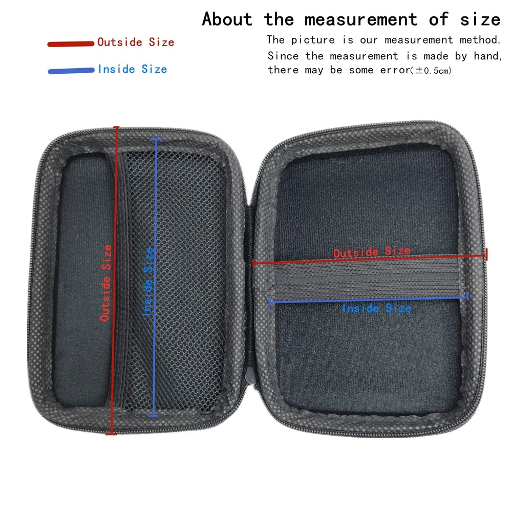 Digital Multimeter Bag Tool Bag Black For headphone Bag Shockproof Bag EVA Box Case Earphone Data Storage Bag Pocket Toolk