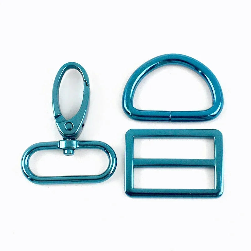 2/3Sets Meetee 20-38mm Metal Bag Strap Buckles D Ring Swivel Lobster Clasp Pet Collar Tri-glide Slider Hook DIY Bags Accessories