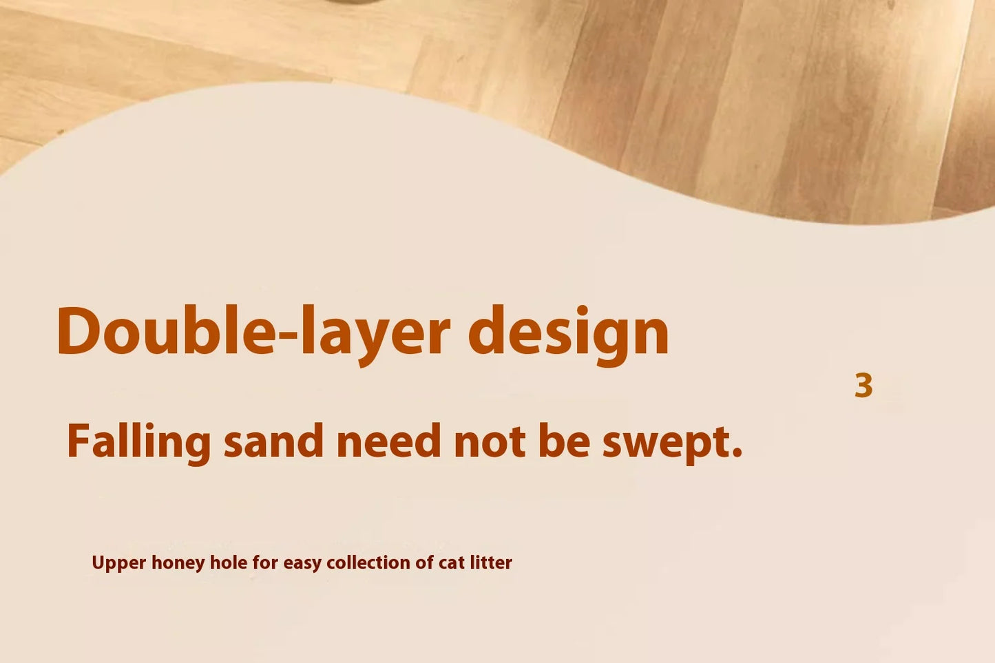 Large Cat Litter Mat Waterproof Double Layer Litter Trapper Non Slip Easy Clean Pet Toilet Pad for Litter Box Sand Control