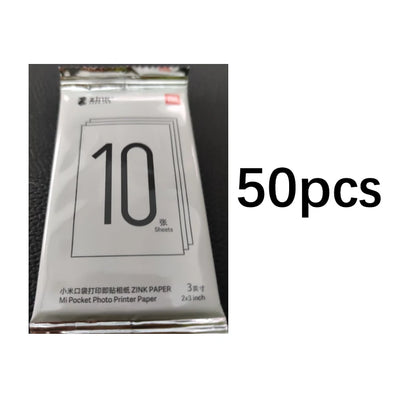 Original Xiaomi Pocket Printer Paper ZINK Self-adhesive Photo Print Sheets For Xiaomi 3-inch Mini Pocket Photo Printer Only Pape