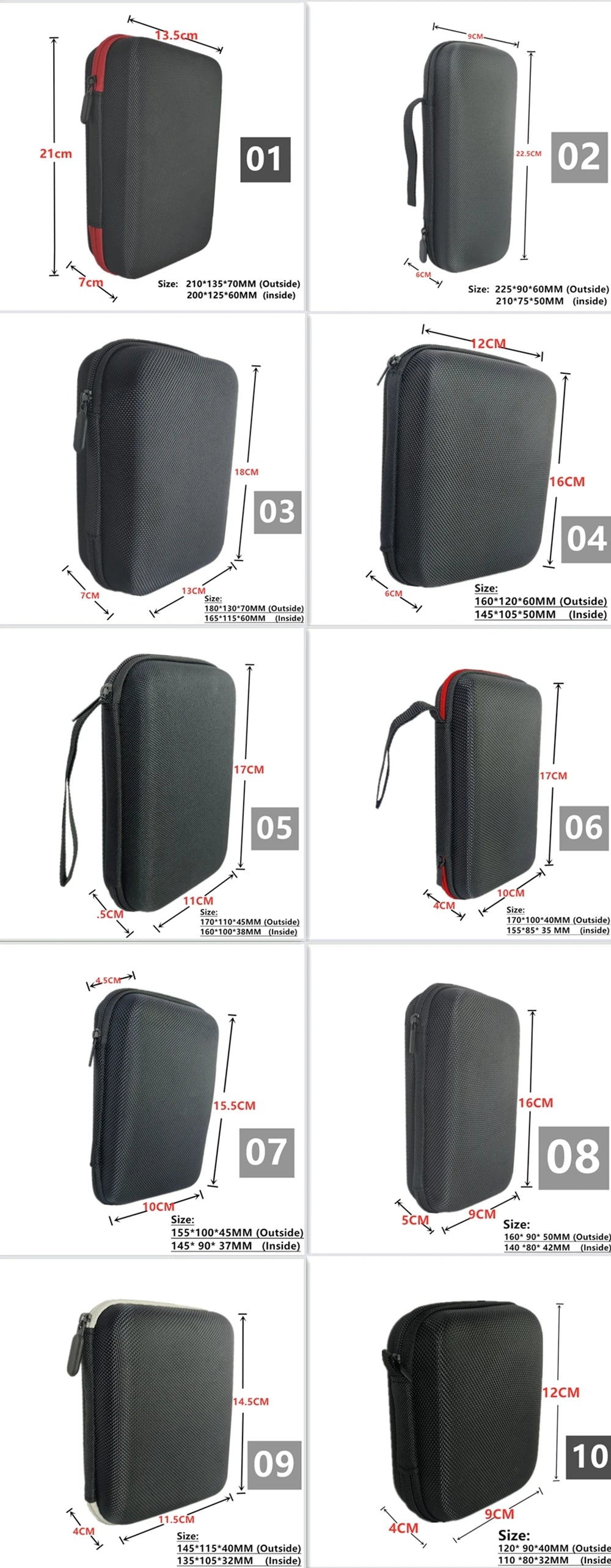 Digital Multimeter Bag Tool Bag Black For headphone Bag Shockproof Bag EVA Box Case Earphone Data Storage Bag Pocket Toolk