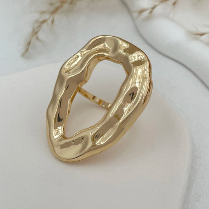 Ingemark 20 Styles Boho Unique Gold Color Petal Flower Rings for Women Punk Geometric Adjustable Rings Couple New Year Jewelry