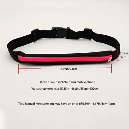 1pc Waist Bag Packs Men's and women's outdoor Waist pack Waterproof Elastic for fitness running invisible mini belt