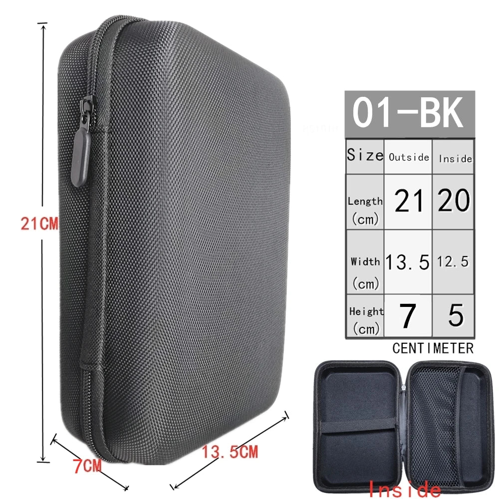 Digital Multimeter Bag Tool Bag Black For headphone Bag Shockproof Bag EVA Box Case Earphone Data Storage Bag Pocket Toolk