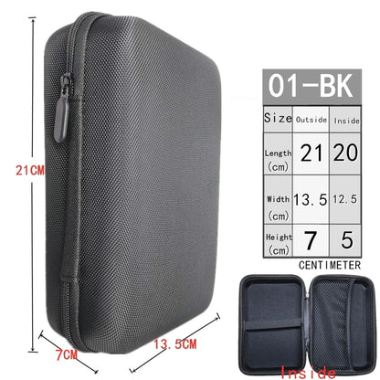 Digital Multimeter Bag Tool Bag Black For headphone Bag Shockproof Bag EVA Box Case Earphone Data Storage Bag Pocket Toolk