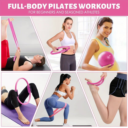 13 Piece Yoga Circle Gym Set Stretching and Core Training Equipment Fitness Tools for Sculpting and Flexibilit Home Fitness