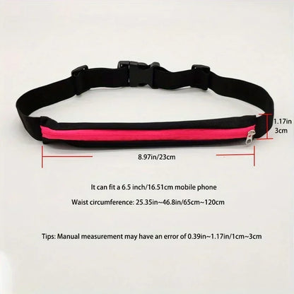 1pc Waist Bag Packs Men's and women's outdoor Waist pack Waterproof Elastic for fitness running invisible mini belt