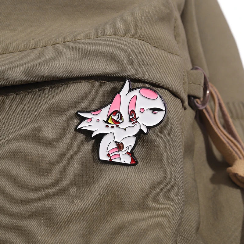 Cute Angel Enamel Pins Cartoon Anime Characters Brooches Clothes Lapel Badges Backpack Fashion Jewelry Accessories Friends Gift