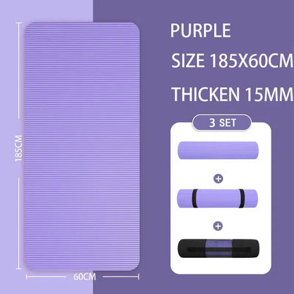 Thickened Anti Slip Yoga Mat Foam Mat Exercise Fitness Pilates Gymnastics Equipment Exercise Mat, Suitable for Yoga, Pilates