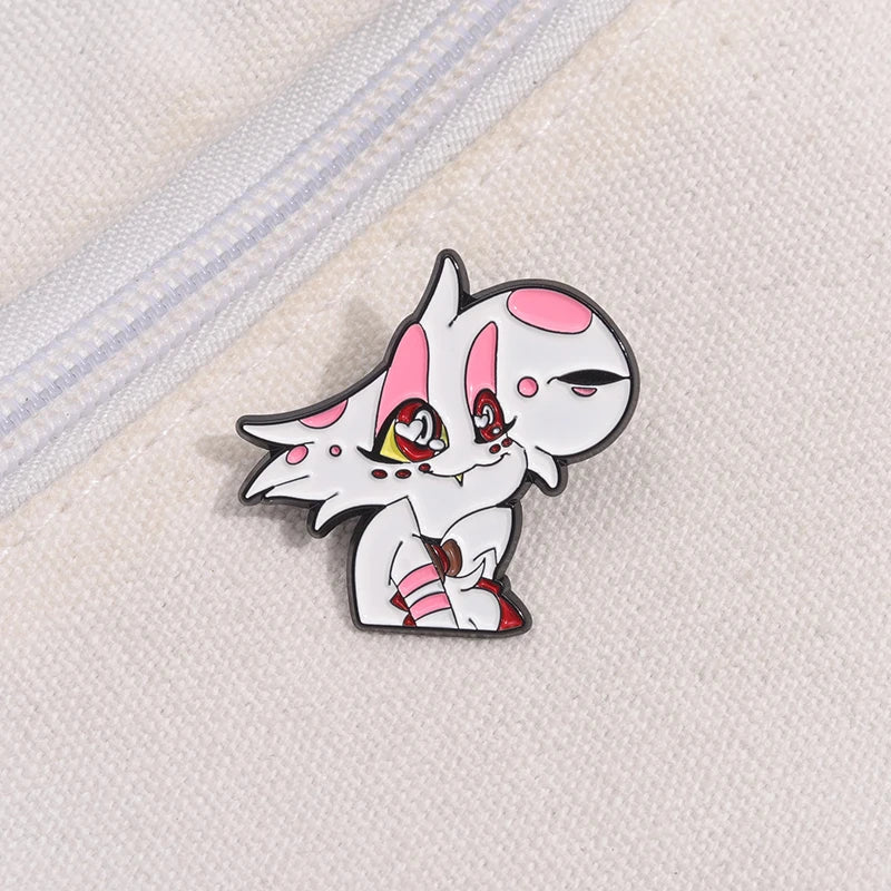Cute Angel Enamel Pins Cartoon Anime Characters Brooches Clothes Lapel Badges Backpack Fashion Jewelry Accessories Friends Gift