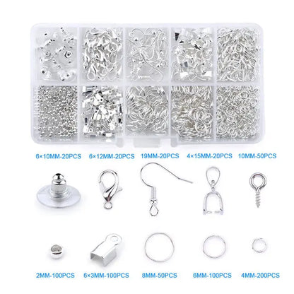 Jewelry Making Supplies Kit with Jewelry Tools, Jewelry Copper Wires Thread and Jewelry Findings for Jewelry Repair and Beading