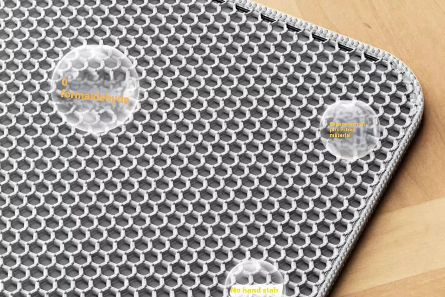 Large Cat Litter Mat Waterproof Double Layer Litter Trapper Non Slip Easy Clean Pet Toilet Pad for Litter Box Sand Control