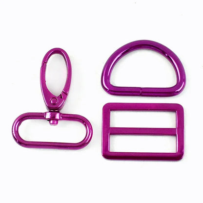2/3Sets Meetee 20-38mm Metal Bag Strap Buckles D Ring Swivel Lobster Clasp Pet Collar Tri-glide Slider Hook DIY Bags Accessories