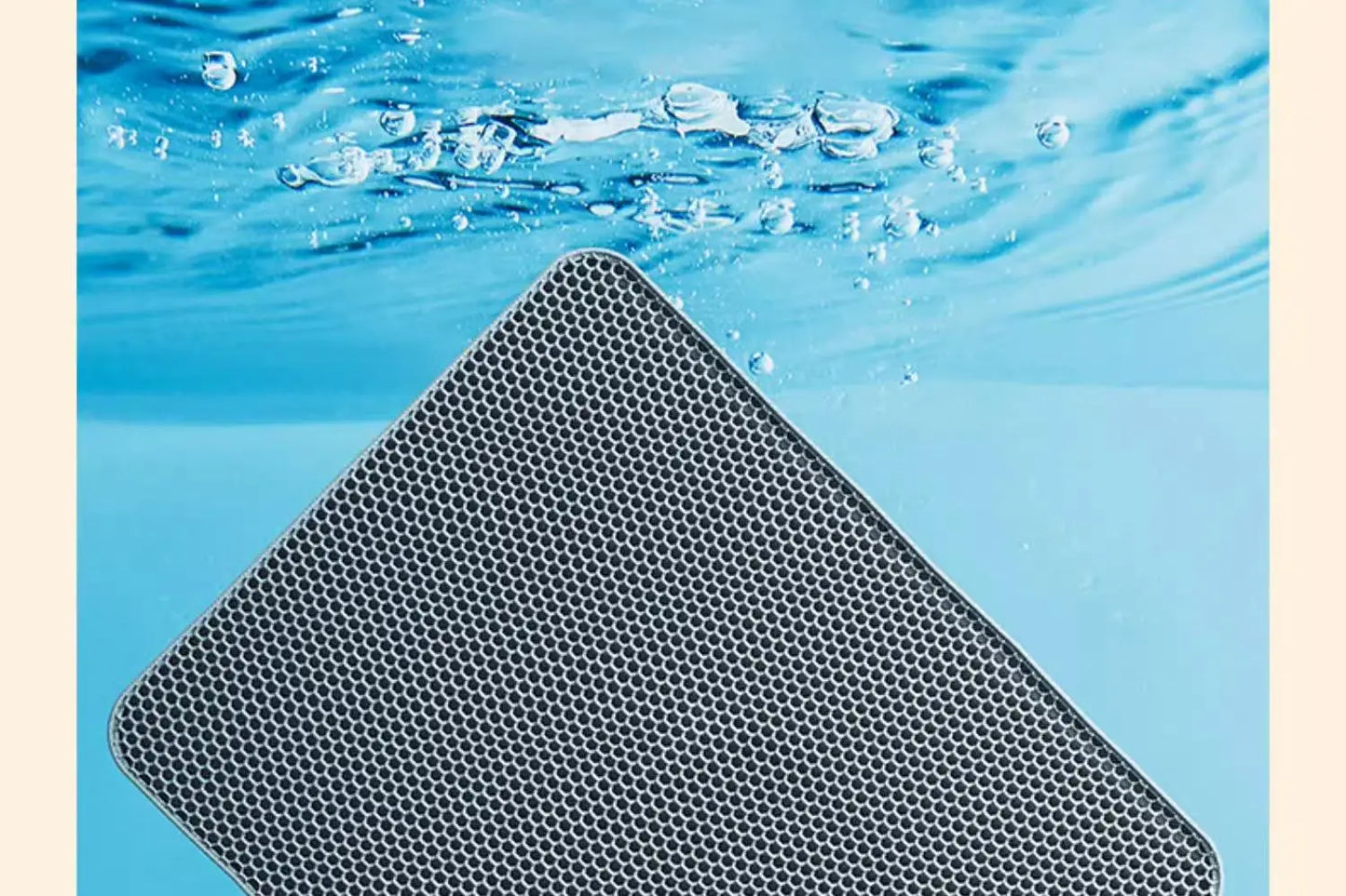 Large Cat Litter Mat Waterproof Double Layer Litter Trapper Non Slip Easy Clean Pet Toilet Pad for Litter Box Sand Control