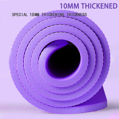 Thickened Anti Slip Yoga Mat Foam Mat Exercise Fitness Pilates Gymnastics Equipment Exercise Mat, Suitable for Yoga, Pilates