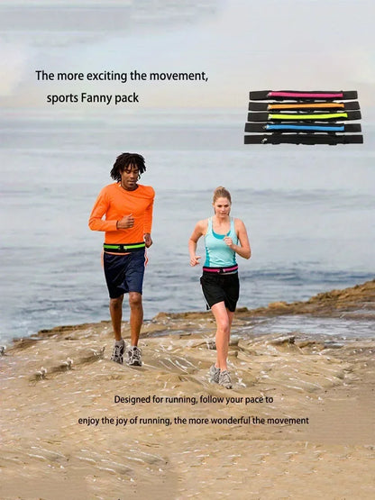 1pc Waist Bag Packs Men's and women's outdoor Waist pack Waterproof Elastic for fitness running invisible mini belt