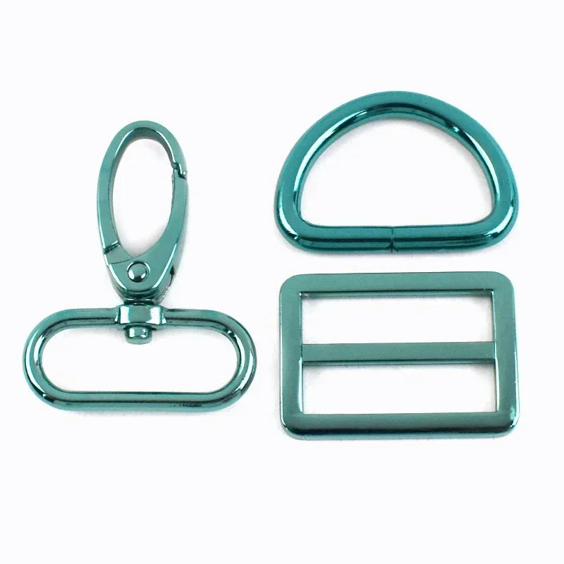 2/3Sets Meetee 20-38mm Metal Bag Strap Buckles D Ring Swivel Lobster Clasp Pet Collar Tri-glide Slider Hook DIY Bags Accessories