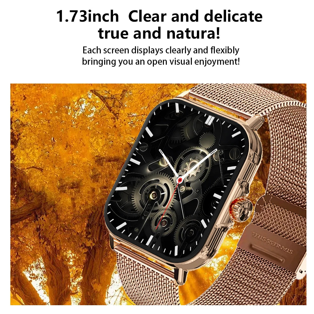LAXASFIT 2026 New Smart Watch For Men Women Gift Full Touch Screen Sport Fitness Watches BT Call Digital Smartwatch Wristwatch