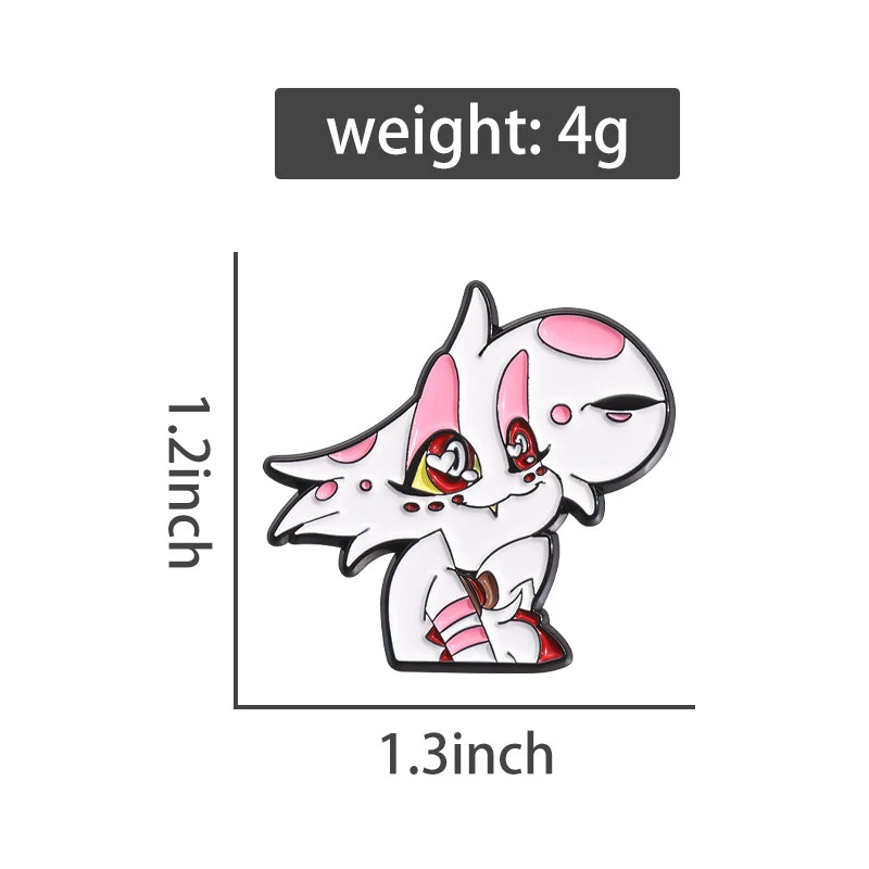 Cute Angel Enamel Pins Cartoon Anime Characters Brooches Clothes Lapel Badges Backpack Fashion Jewelry Accessories Friends Gift