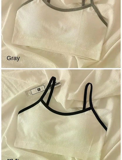 Breathable Tube Top Fitness Top Women Seamless Yoga Bra Shockproof Crop Top Push Up Sport Bra Gym Workout Top Beauty Back Bra