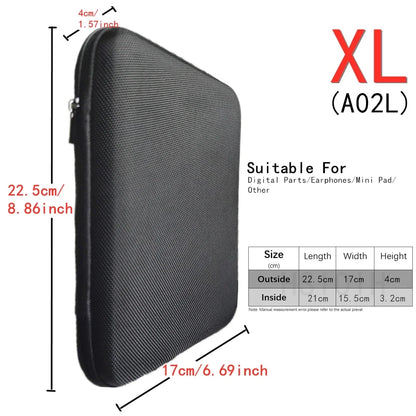 Digital Multimeter Bag Tool Bag Black For headphone Bag Shockproof Bag EVA Box Case Earphone Data Storage Bag Pocket Toolk