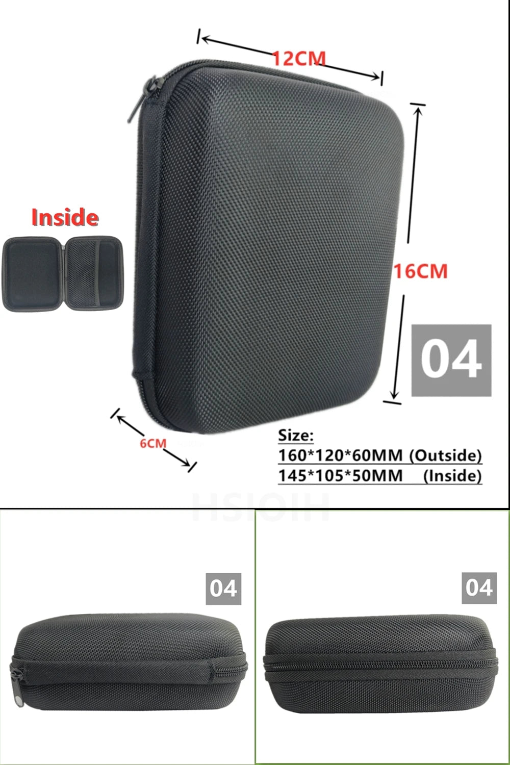Digital Multimeter Bag Tool Bag Black For headphone Bag Shockproof Bag EVA Box Case Earphone Data Storage Bag Pocket Toolk