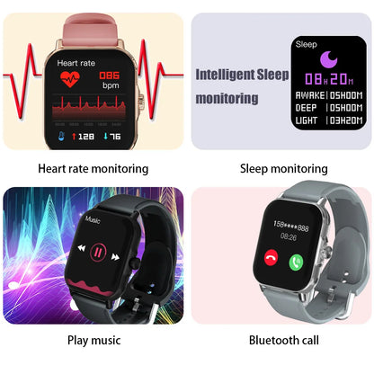 LAXASFIT 2026 New Smart Watch For Men Women Gift Full Touch Screen Sport Fitness Watches BT Call Digital Smartwatch Wristwatch