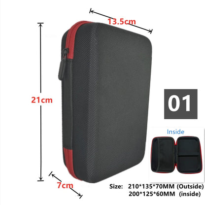 Digital Multimeter Bag Tool Bag Black For headphone Bag Shockproof Bag EVA Box Case Earphone Data Storage Bag Pocket Toolk