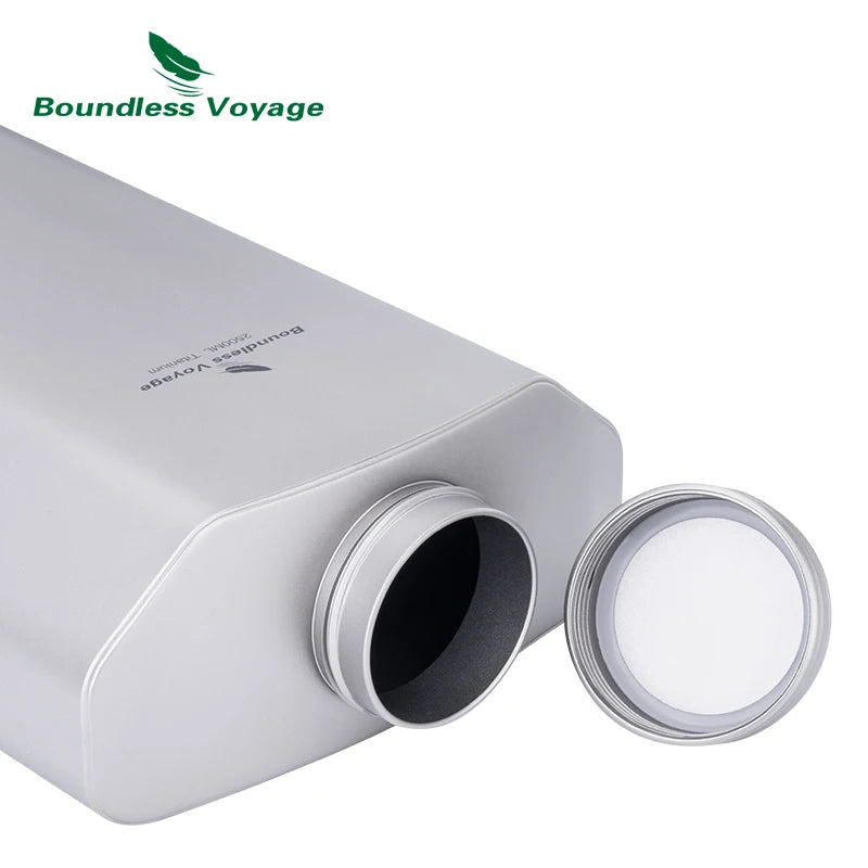 Boundless Voyage 2.5L/84.55oz Titanium Sports Water Bottle Big Capacity Flask Water Jug for Gym, Fitness, Camping Ti3004D