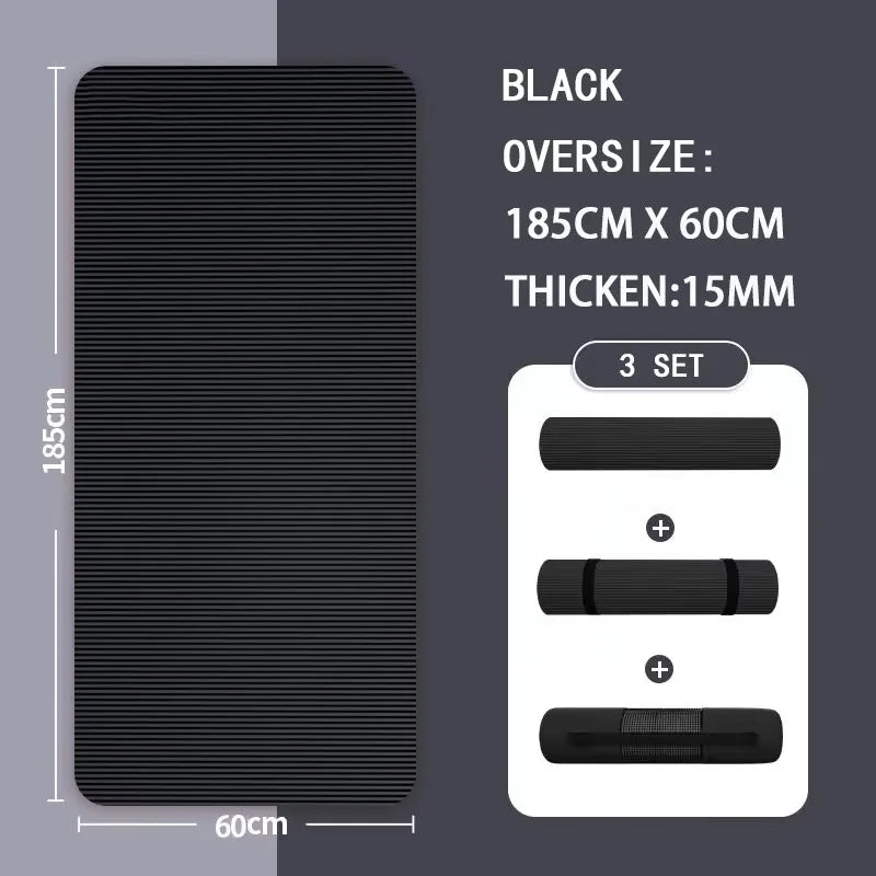 Thickened Anti Slip Yoga Mat Foam Mat Exercise Fitness Pilates Gymnastics Equipment Exercise Mat, Suitable for Yoga, Pilates