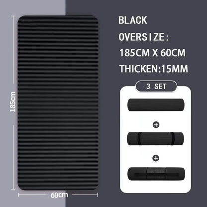 Thickened Anti Slip Yoga Mat Foam Mat Exercise Fitness Pilates Gymnastics Equipment Exercise Mat, Suitable for Yoga, Pilates