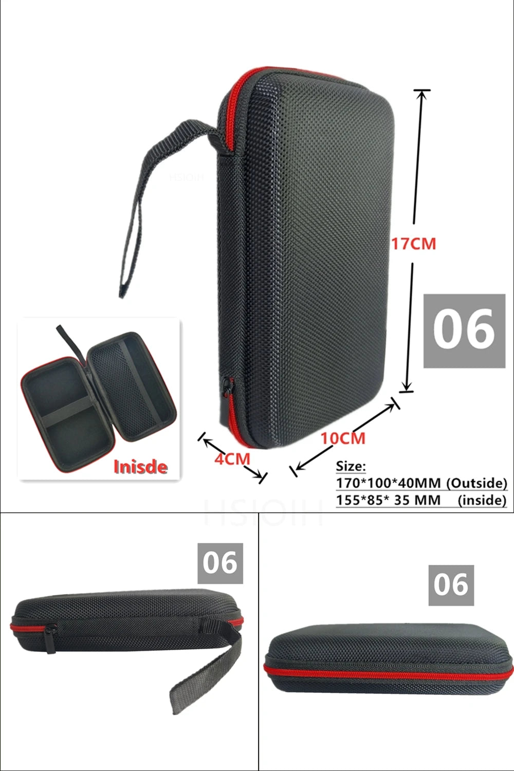 Digital Multimeter Bag Tool Bag Black For headphone Bag Shockproof Bag EVA Box Case Earphone Data Storage Bag Pocket Toolk