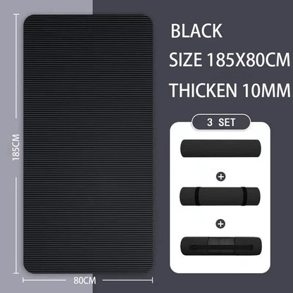 Thickened Anti Slip Yoga Mat Foam Mat Exercise Fitness Pilates Gymnastics Equipment Exercise Mat, Suitable for Yoga, Pilates