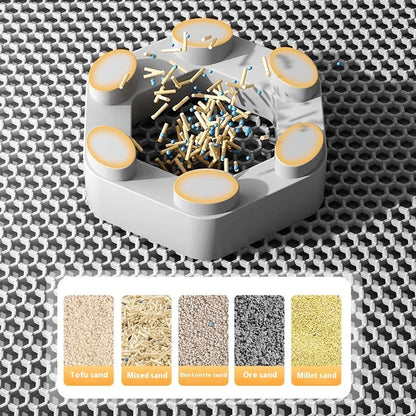 Large Cat Litter Mat Waterproof Double Layer Litter Trapper Non Slip Easy Clean Pet Toilet Pad for Litter Box Sand Control