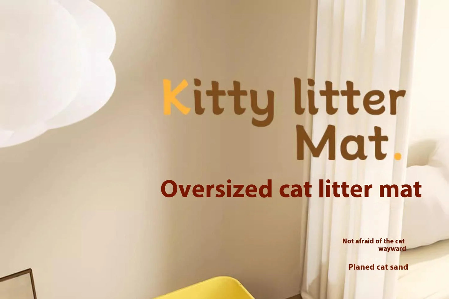 Large Cat Litter Mat Waterproof Double Layer Litter Trapper Non Slip Easy Clean Pet Toilet Pad for Litter Box Sand Control