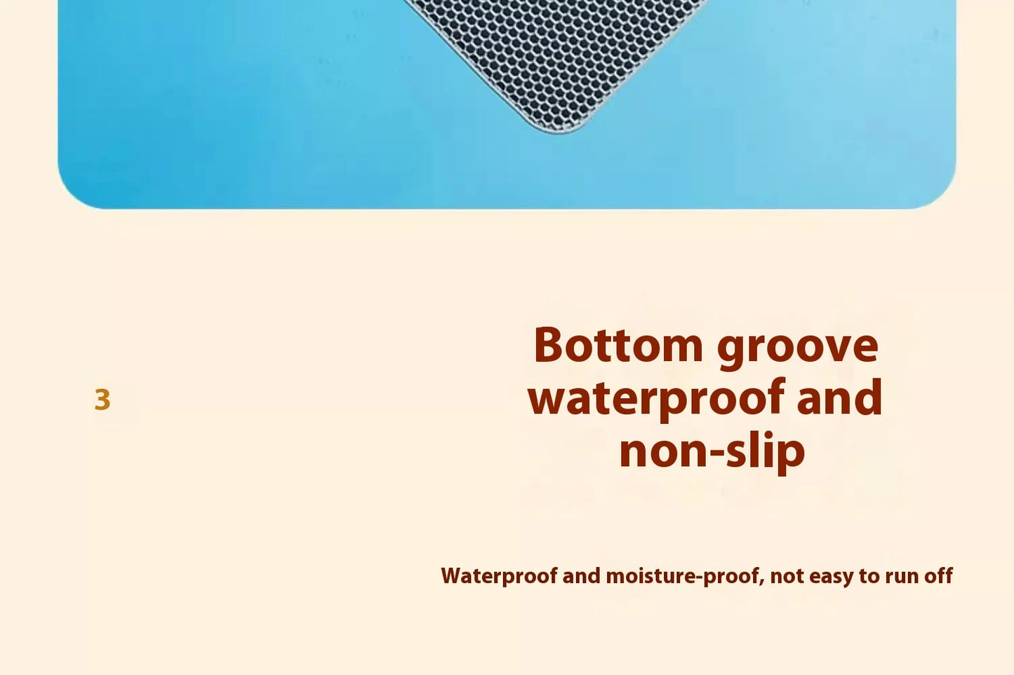 Large Cat Litter Mat Waterproof Double Layer Litter Trapper Non Slip Easy Clean Pet Toilet Pad for Litter Box Sand Control