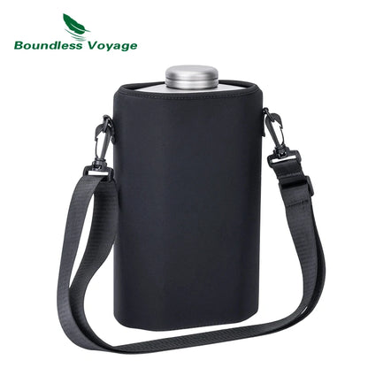Boundless Voyage 2.5L/84.55oz Titanium Sports Water Bottle Big Capacity Flask Water Jug for Gym, Fitness, Camping Ti3004D