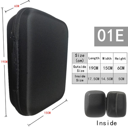 Digital Multimeter Bag Tool Bag Black For headphone Bag Shockproof Bag EVA Box Case Earphone Data Storage Bag Pocket Toolk