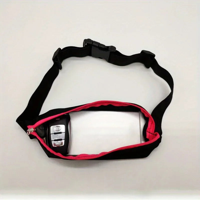 1pc Waist Bag Packs Men's and women's outdoor Waist pack Waterproof Elastic for fitness running invisible mini belt