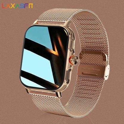 LAXASFIT 2026 New Smart Watch For Men Women Gift Full Touch Screen Sport Fitness Watches BT Call Digital Smartwatch Wristwatch
